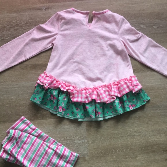 Unicorn long sleeve top and pants 4T - Picture 2 of 2